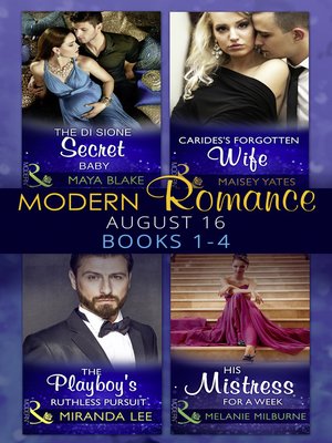 cover image of Modern Romance August 2016 Books 1-4